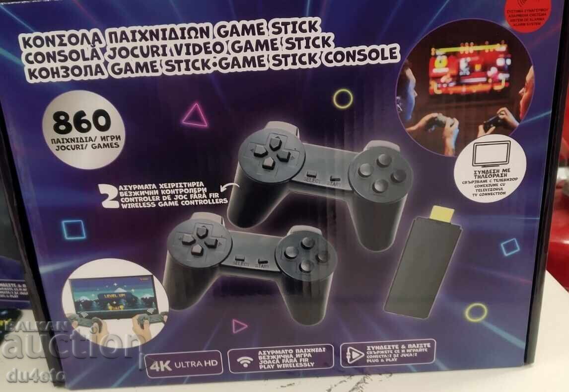 Безжична 4К, аркадна игрова конзола, Retro GAME 860 игри два