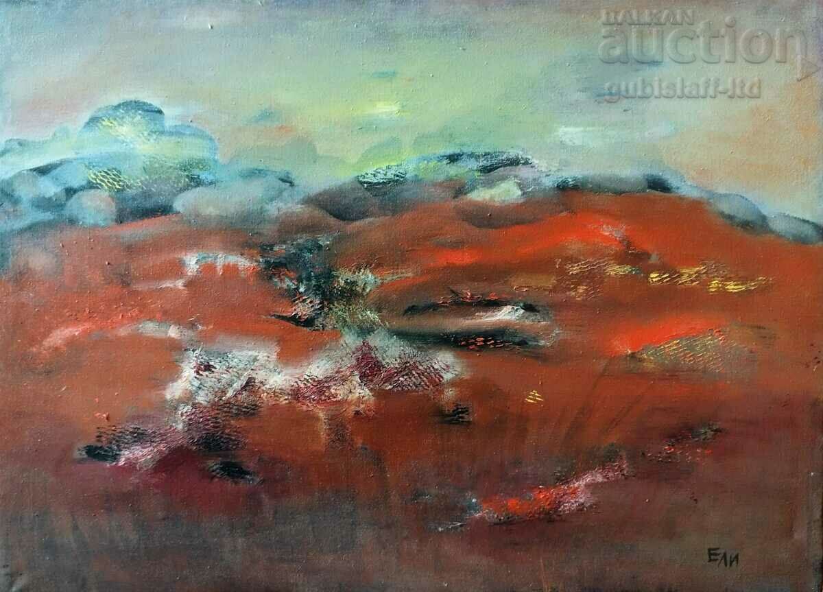 Картина, пейзаж, худ. Елисавета Иконописова (Ели),1980-те Картина, пейзаж, худ. Елисавета Иконописова (Ели),1980-те