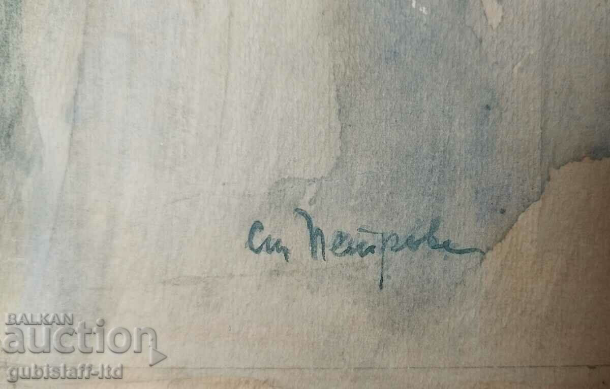 Auction Painting "Girl in sailor uniform", 1940s. Auction Painting "Girl in sailor uniform", 1940s.