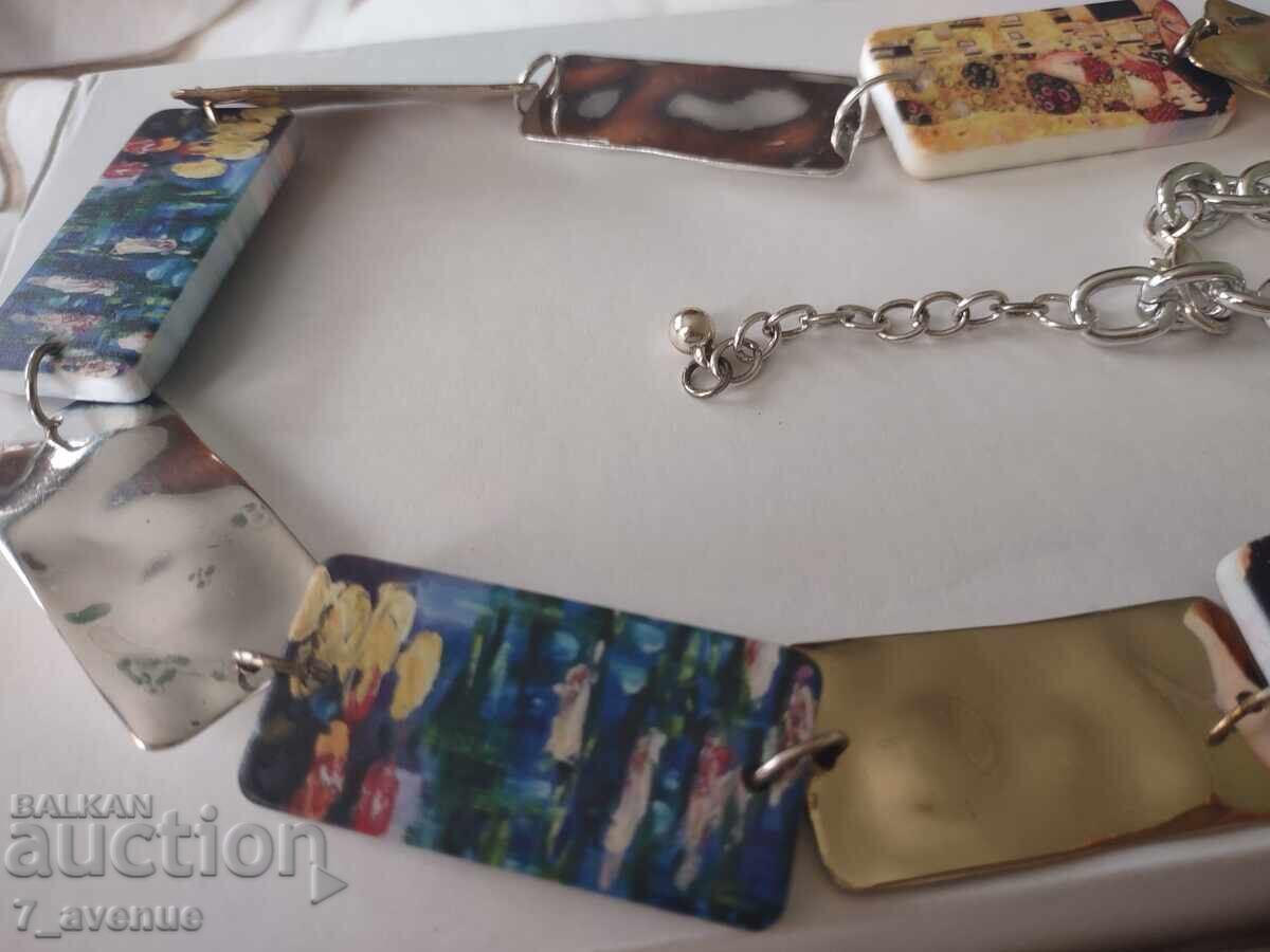 Auction Necklace, motifs by Gustav Klimt, 04/18/2025 Auction Necklace, motifs by Gustav Klimt, 04/18/2025