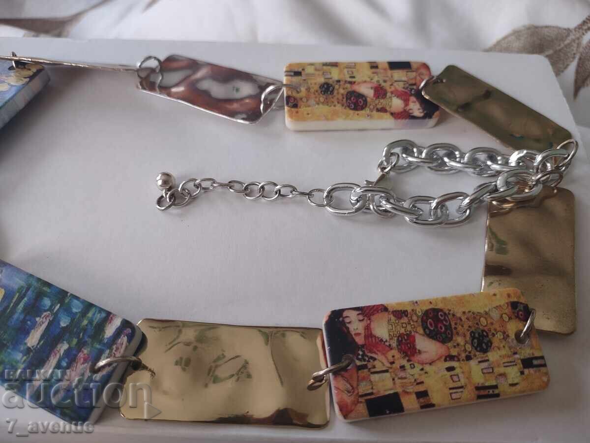 Necklace, motifs by Gustav Klimt, 04/18/2025 - 5 Necklace, motifs by Gustav Klimt, 04/18/2025 - 5