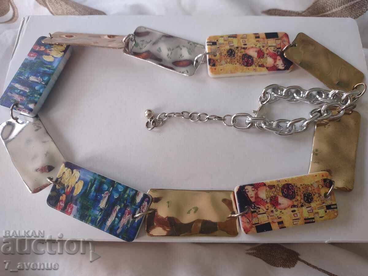 Necklace, motifs by Gustav Klimt, 04/18/2025 Necklace, motifs by Gustav Klimt, 04/18/2025