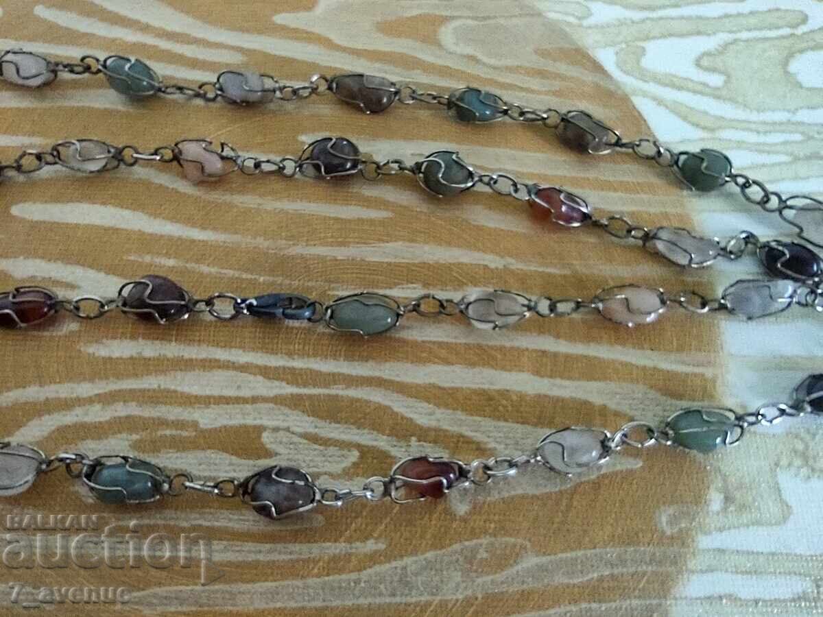 Δημοπρασία Κολιέ κόσμημα, πολύ μακρύ, φυσικά πετράδια 17.04.2025