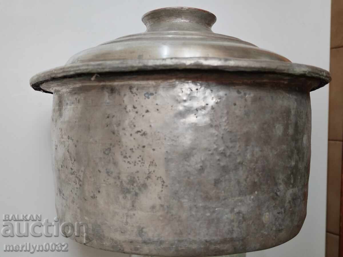 Tinned pot copper household vessel with price 93.00 BGN | € 47.55
