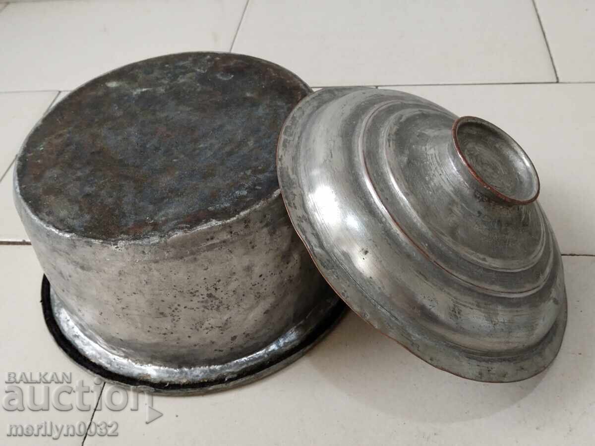 Delivery of Tinned pot copper household vessel