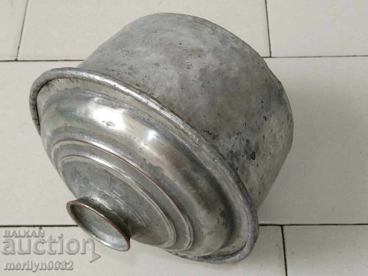 Tinned pot copper household vessel - 7