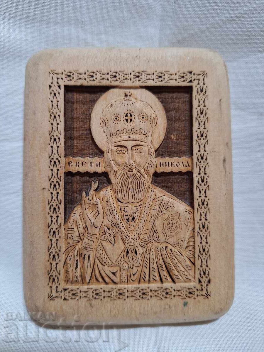 Εικόνα ξυλόγλυπτη με τιμή 30.00 BGN | € 15.34