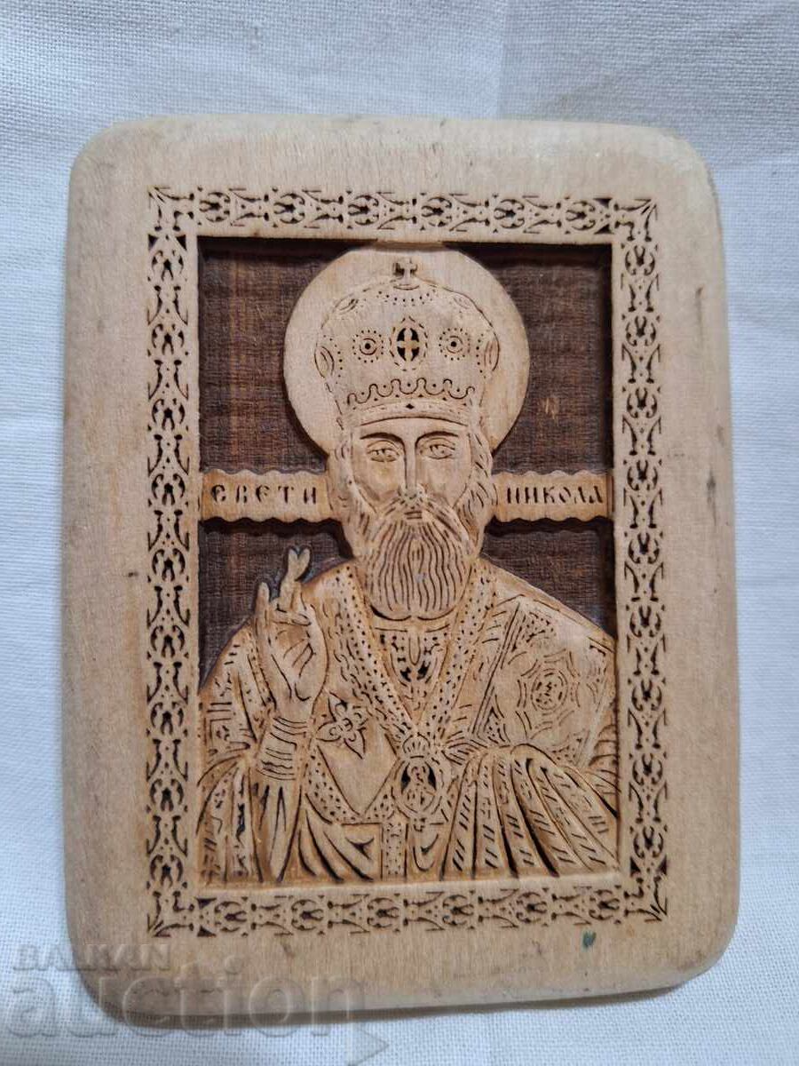 Δημοπρασία Εικόνα ξυλόγλυπτη