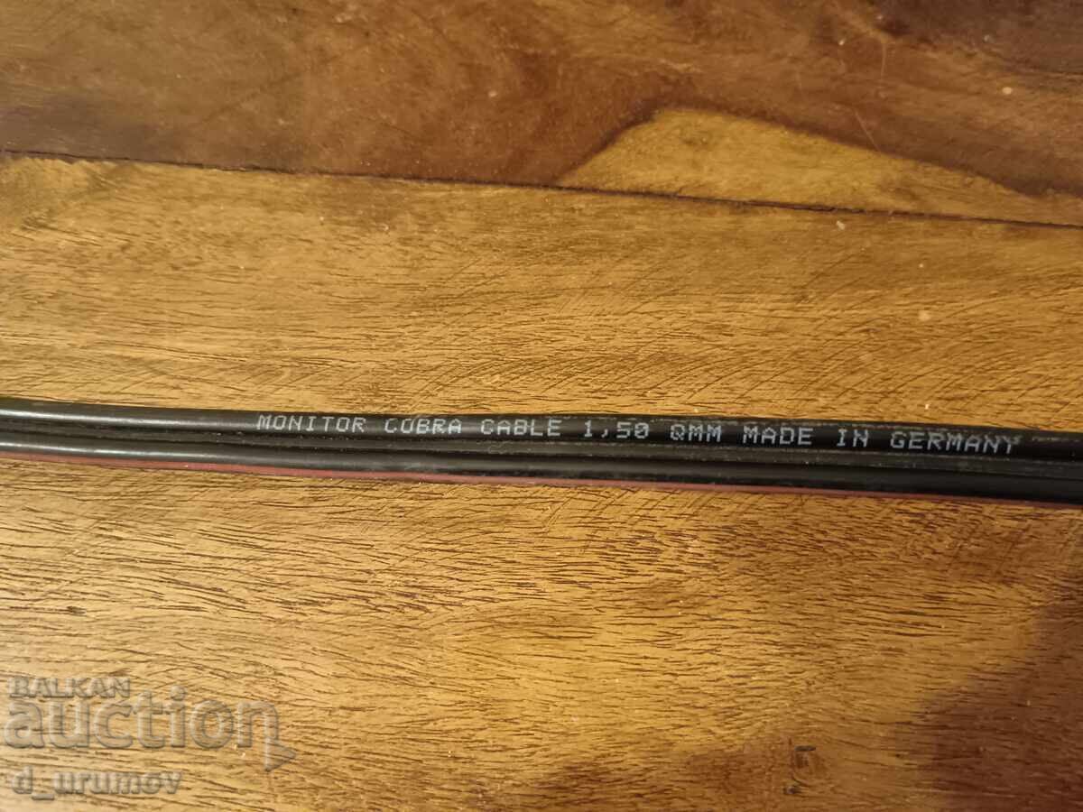 Cablu pentru boxe Monitor cobra cable - 2/1.5mm cu preț 45.00 BGN | € 23.01 Cablu pentru boxe Monitor cobra cable - 2/1.5mm cu preț 45.00 BGN | € 23.01