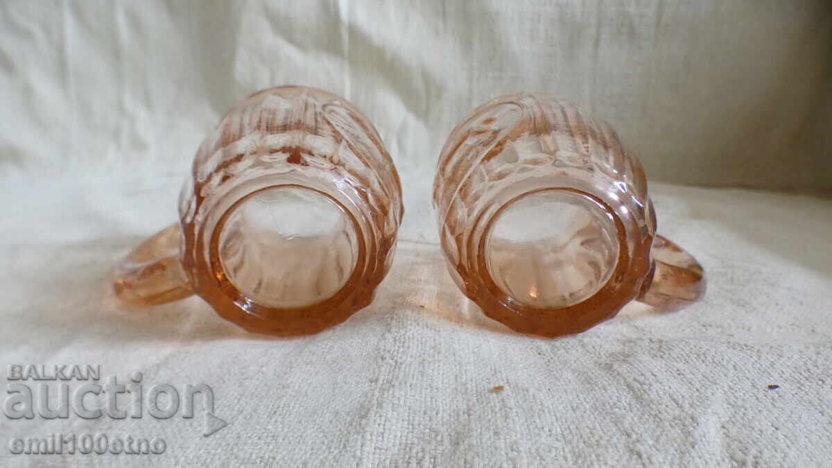 Ποτήρια από χοντρό χρωματιστό γυαλί με εικόνα Ελαφιού - 5