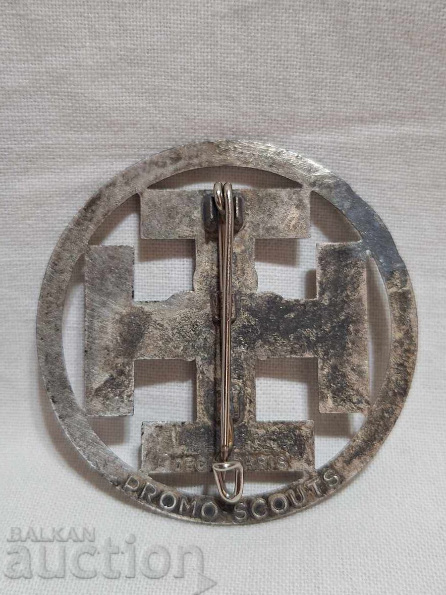 Παράδοση Παλαιό σήμα προσκόπων με σήμα κρίνος Παράδοση Παλαιό σήμα προσκόπων με σήμα κρίνος