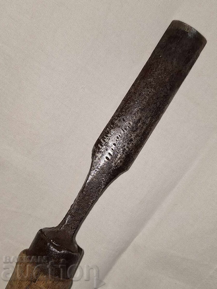 Daltă veche de marcă, unealtă - 7