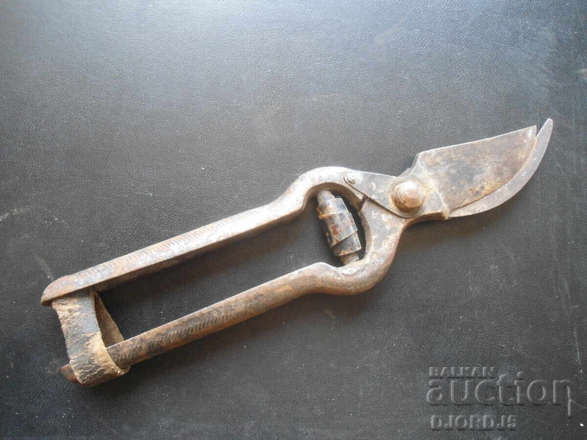 Παλιό γερμανικό κλαδευτήρι αμπελιού, σήμανση, KUNDE