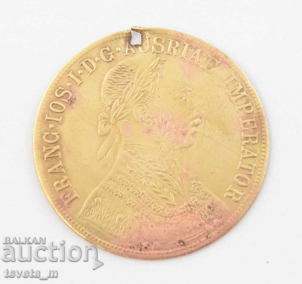 Възрожденски накит Месингов пендар за накит 1905 година