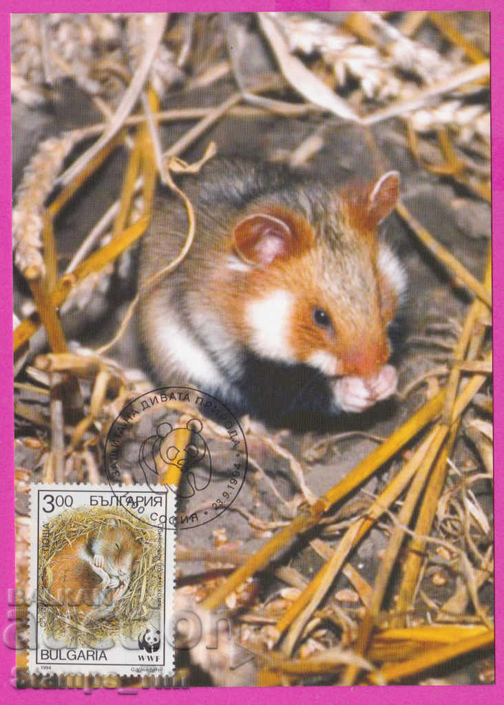 Licitație 271962 / Bulgaria KM Map Maximum 1994 WWF - Fauna animalelor