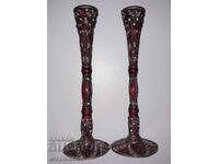 Κηροπήγια. Μασίφ Τζαμ. Σμάλτο. Γερμανία