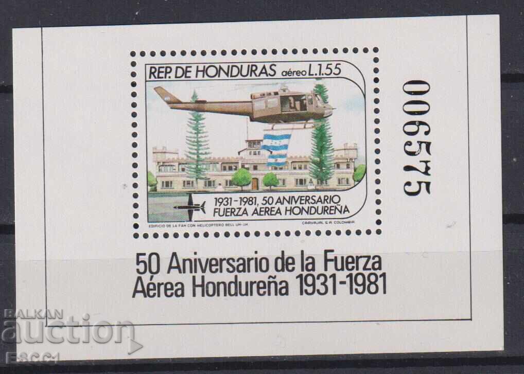 Bloc curat Aviație Elicopter 1981 din Honduras Bloc curat Aviație Elicopter 1981 din Honduras