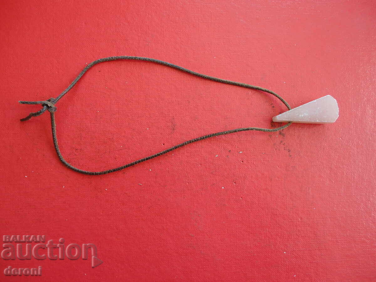 Colier guler piele și piatră naturală - 5 Colier guler piele și piatră naturală - 5