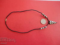 Horn and bead necklace