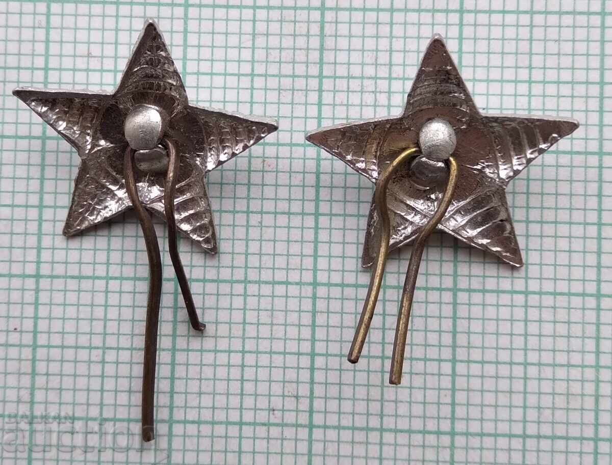 Auction  18936 Star Pentacle for military uniform - LOT-2pcs