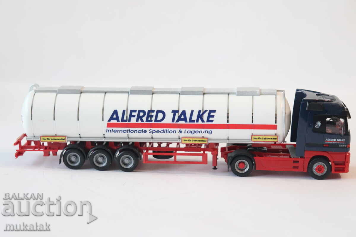 HERPA H0 1/87 MERCEDES ACTROS  ЦИСТЕРНА МОДЕЛ КОЛИЧКА КАМИОН - 6