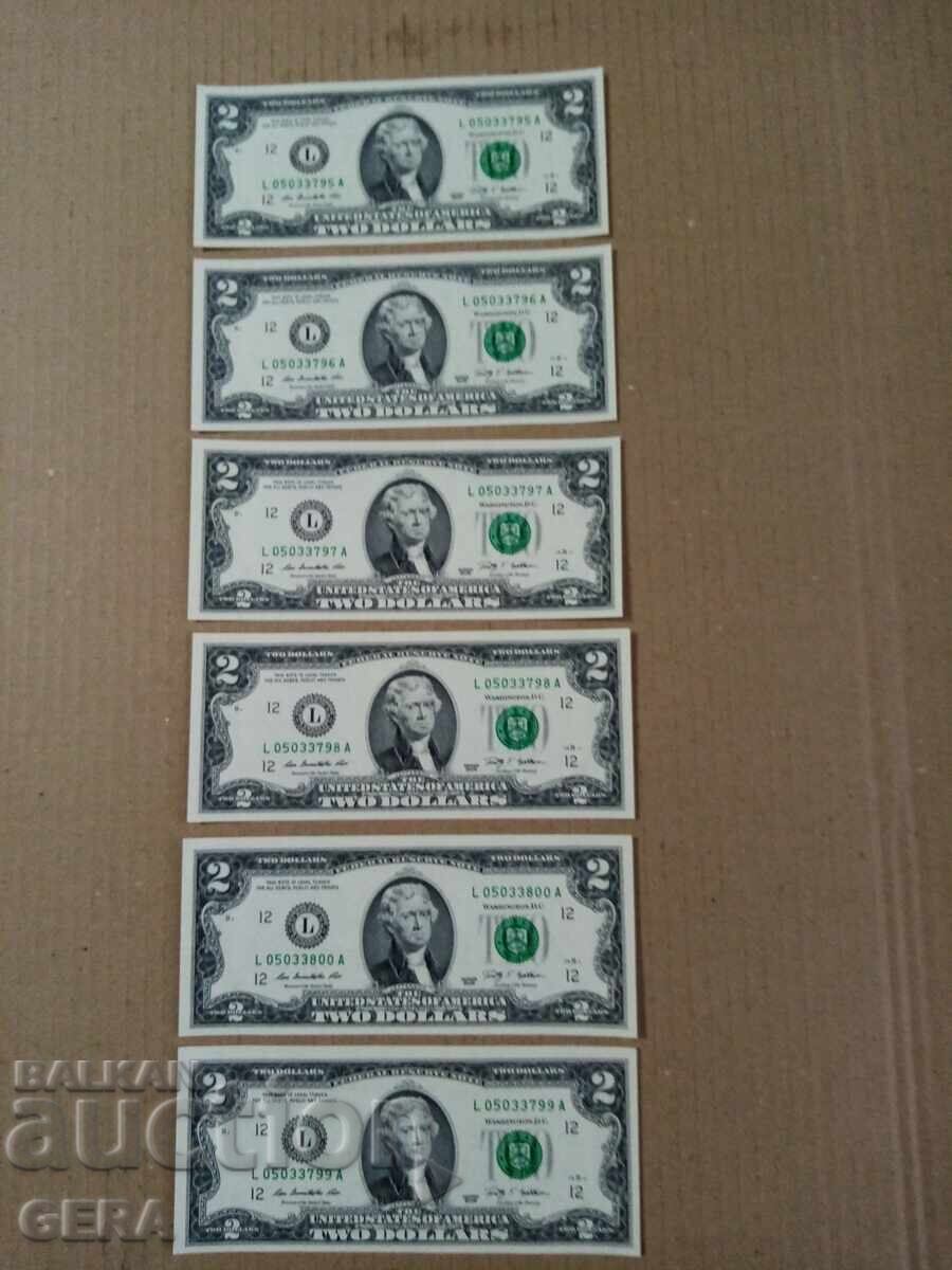 Аукцион банкноти  долари