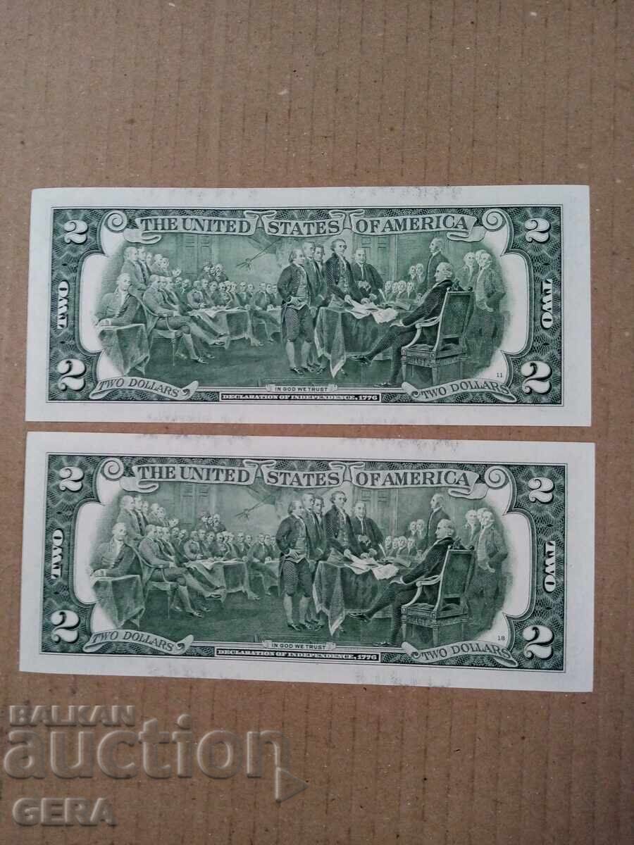 Δολάρια τραπεζογραμματία με τιμή 14.00 BGN | € 7.16