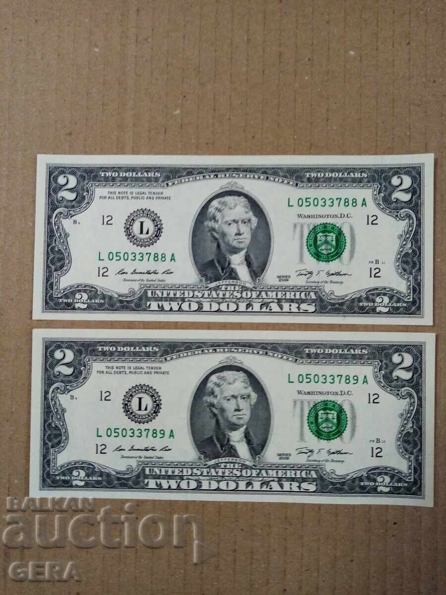 Dollar banknotes