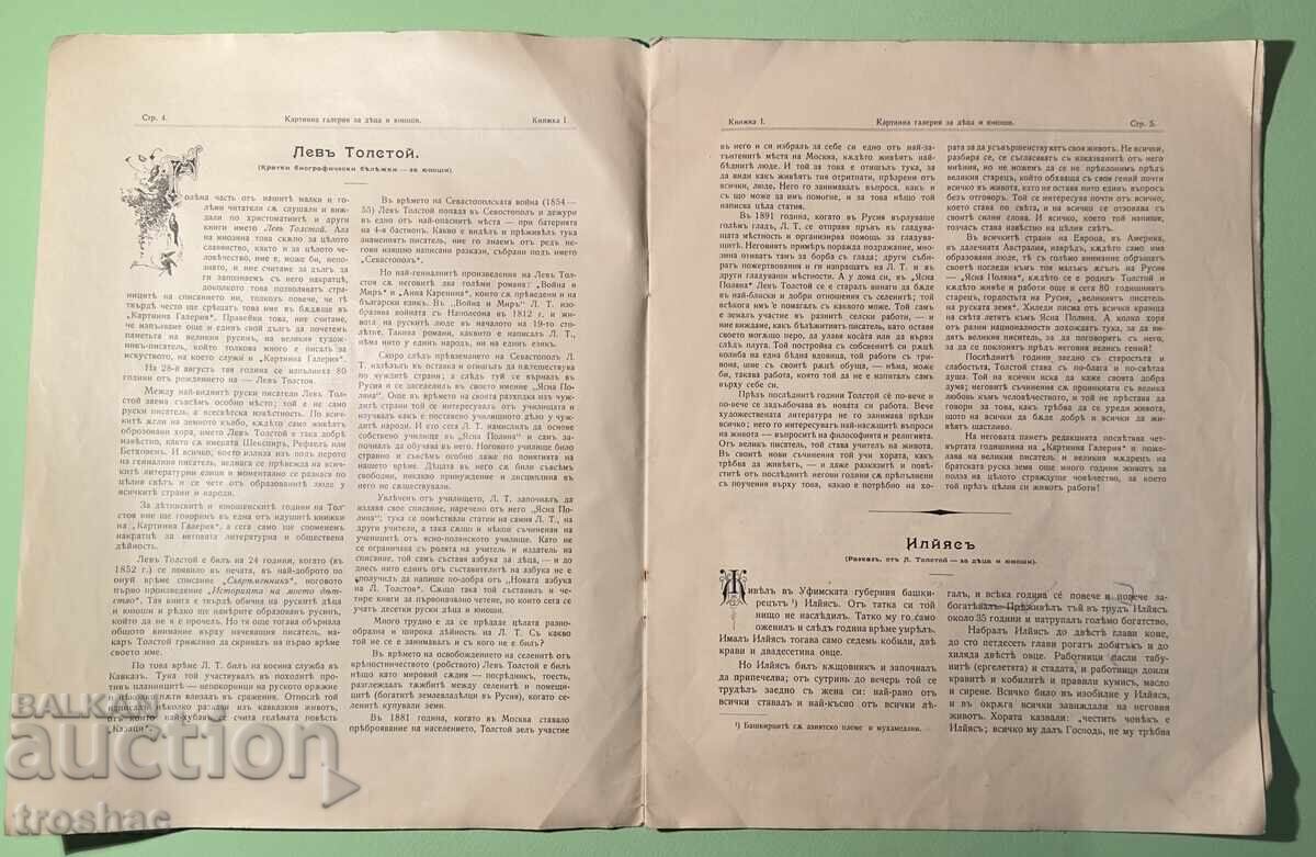 Παλιό Βιβλίο Πίνακας Γκαλερί για Παιδιά και Εφήβους 1908 με τιμή 25.00 BGN | € 12.78