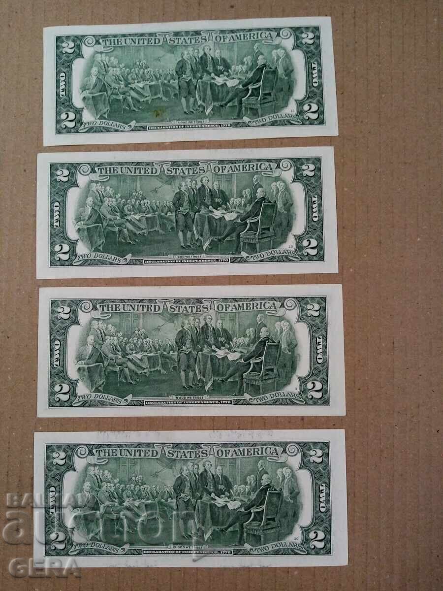 Δολάρια τραπεζογραμματία με τιμή 28.00 BGN | € 14.32