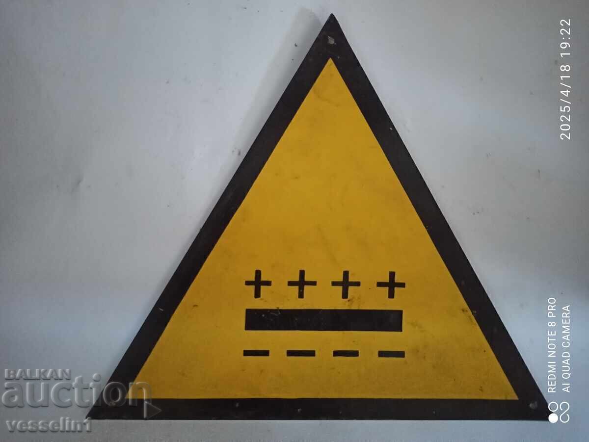 Panou de avertizare semn de identificare