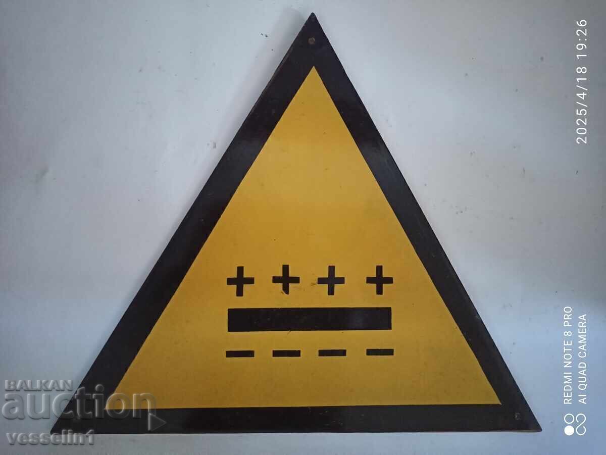 Panou de avertizare semn de identificare