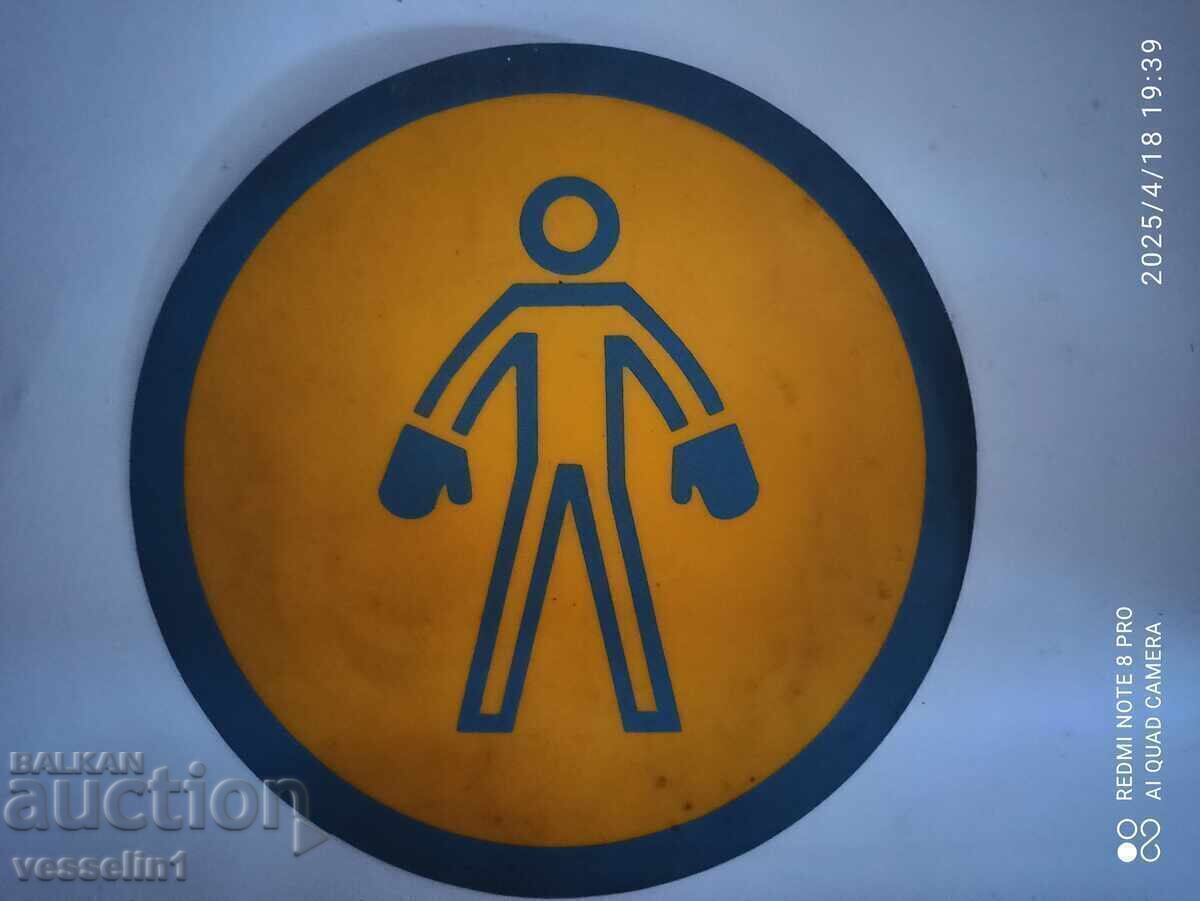 Panou de avertizare semn de identificare