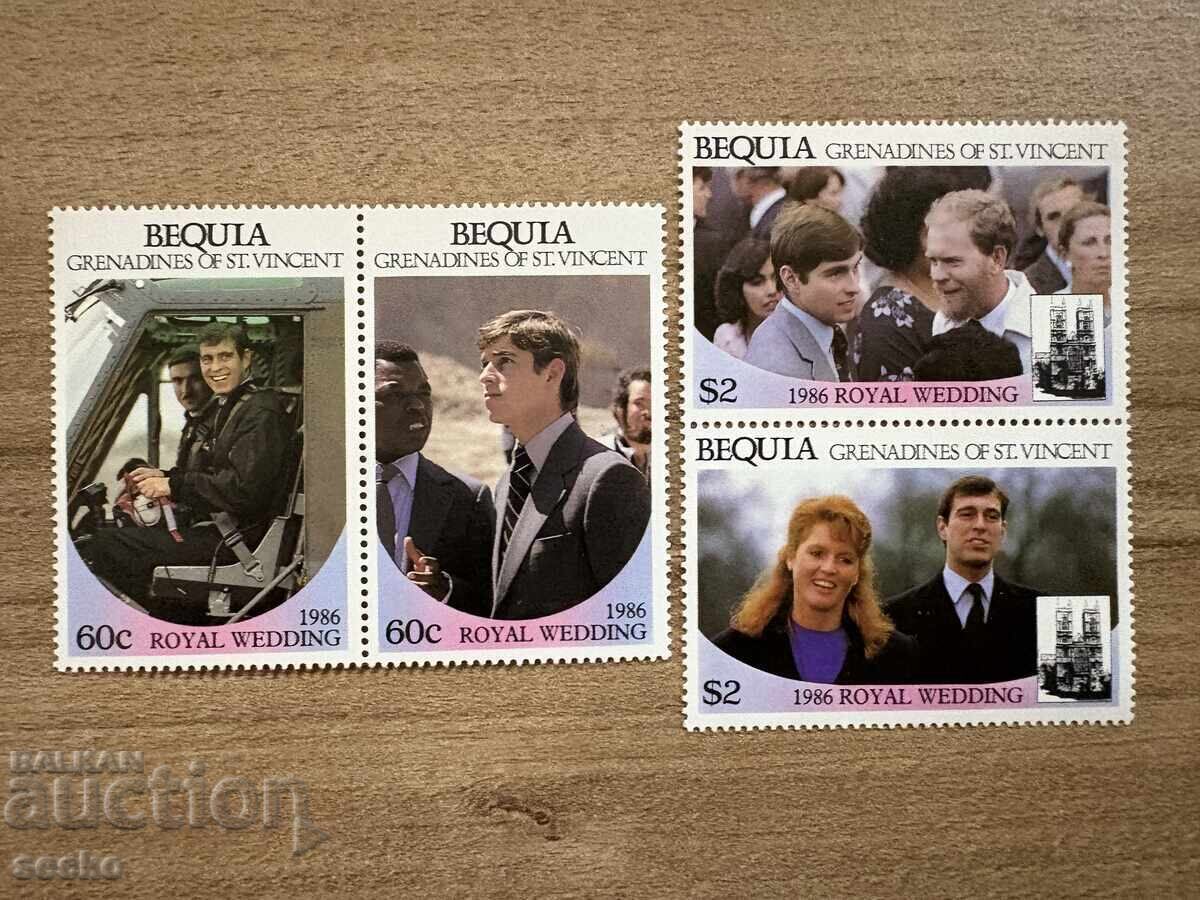 Bequia/Бекия - Кралска сватба (1986) MNH