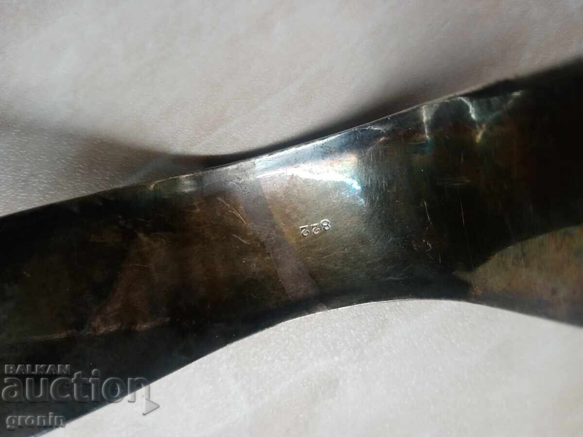 Delivery of Old asparagus tongs from 1890, silver-plated, markings