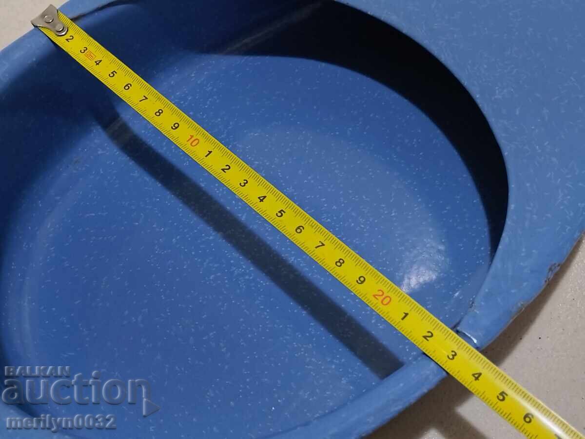 Емайлирана подлога от соца цукало цукал емайл Рядък цвят - 7