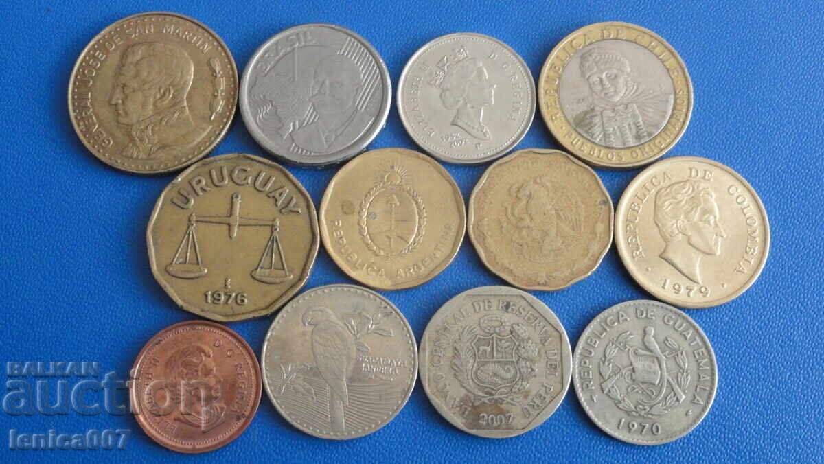 Δημοπρασία Αμερική - Νομίσματα (12 τεμάχια)