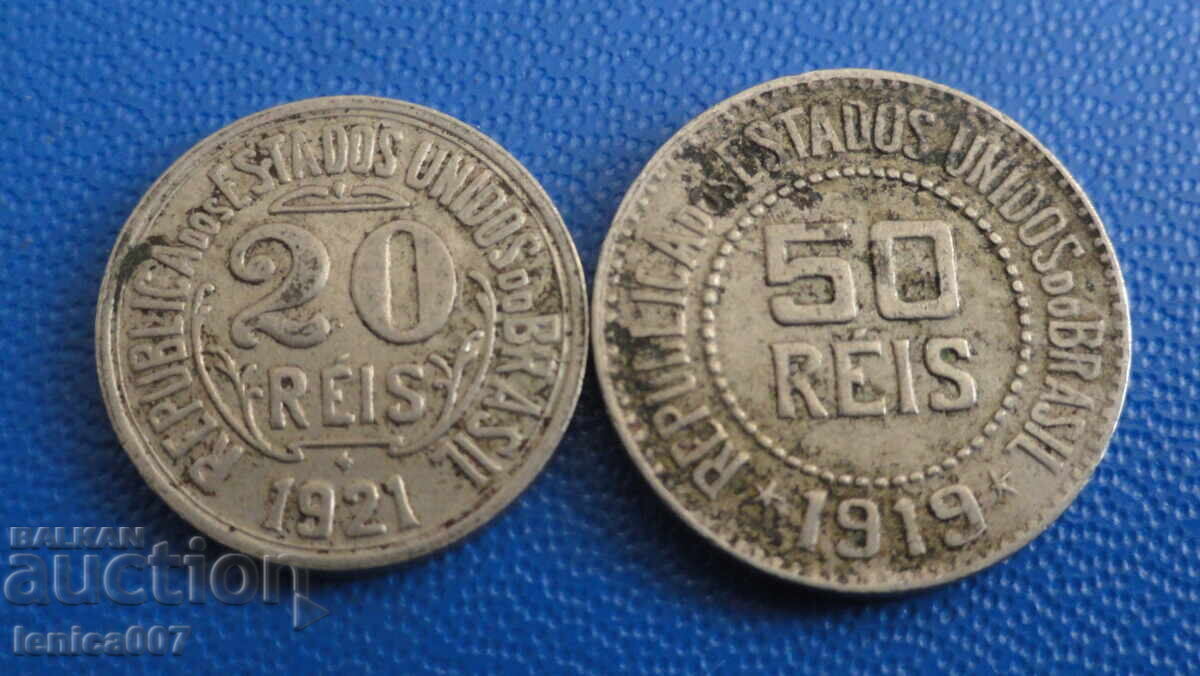 Brazilia 1919-21 - 20 și 50 reis