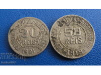 Brazil 1919-21 - 20 and 50 Reis