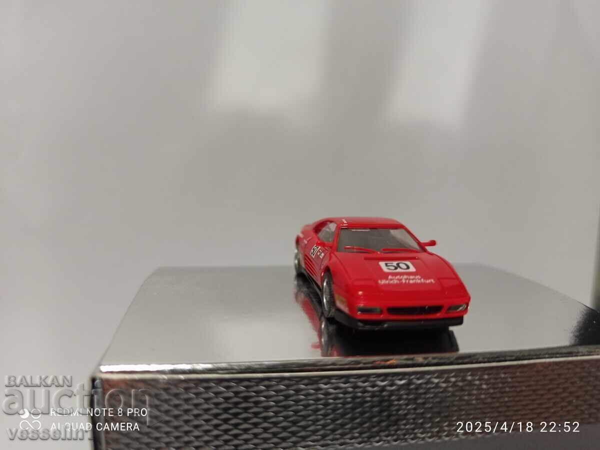 Аукцион Количка Ferrari 348 размер 1/87 herpa HO от деветдесетте год