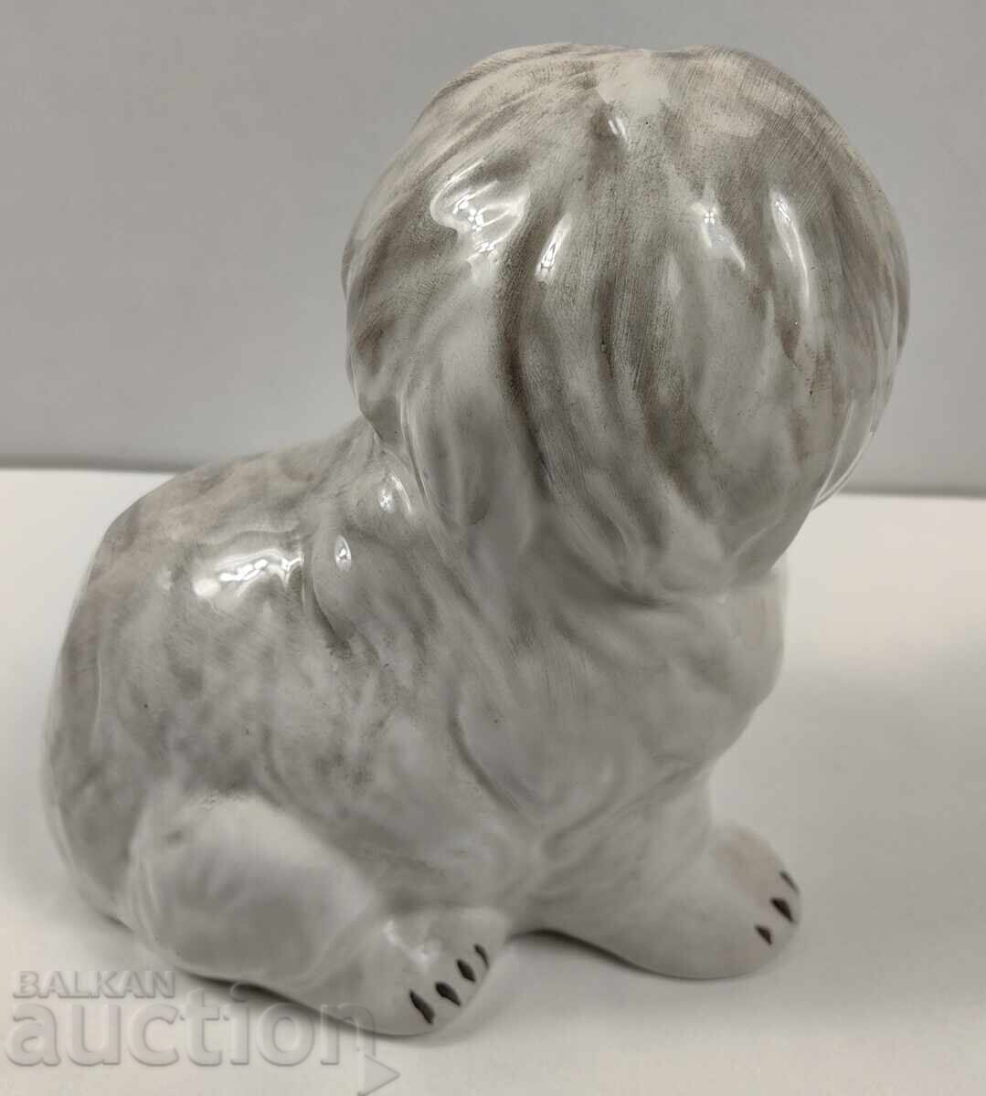 Delivery of VERY LARGE EXCELLENT PORCELAIN DOG FIGURE PORCELAIN
