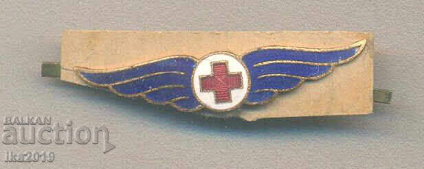 Rară cocardă medicală militară din anii '40 emailată