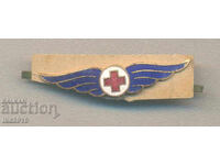 Rară cocardă medicală militară din anii '40 emailată