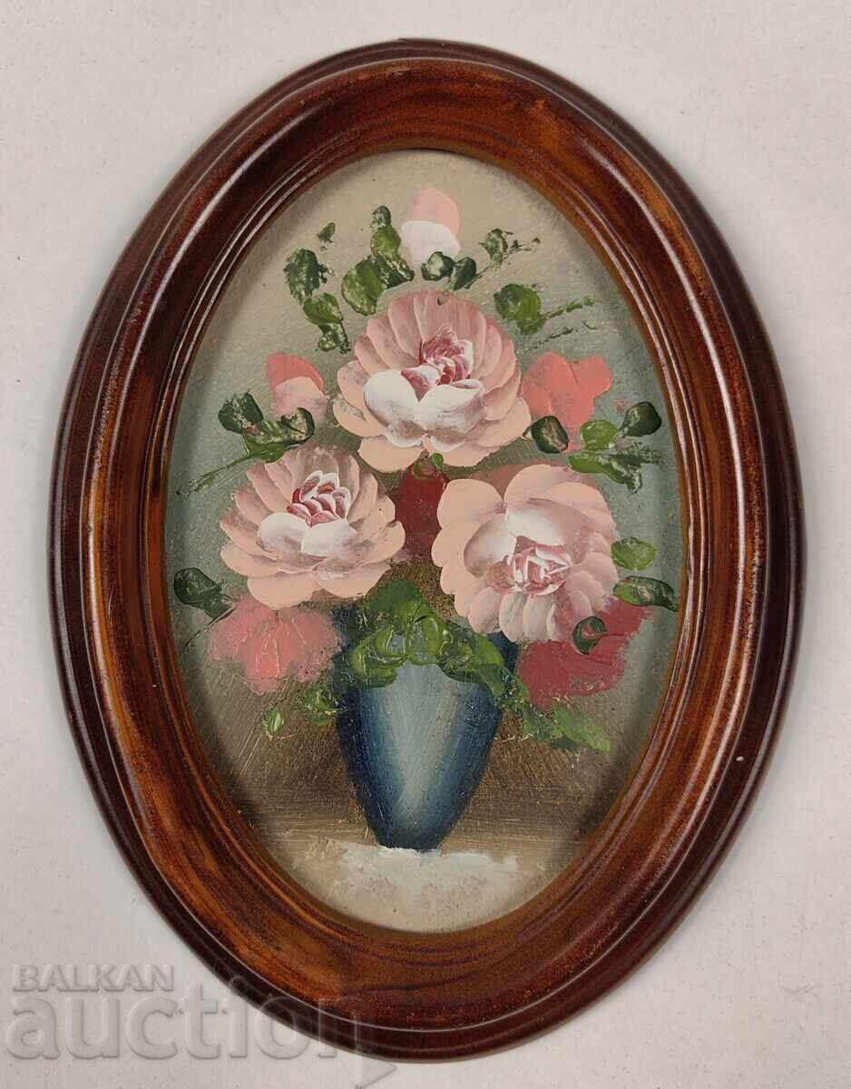 КРАСИВА РИСУВАНА КАРТИНА ПЕЙЗАЖ ДЪРВЕНА РАМКА КРАСИВА РИСУВАНА КАРТИНА ПЕЙЗАЖ ДЪРВЕНА РАМКА