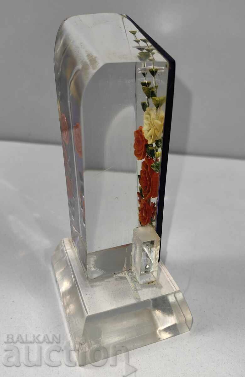 СТАР ПЛАСТМАСОВ СОЦ СУВЕНИР ЦВЕТЯ НАТЮРМОРТ ЦВЕТЕ СОЦА НРБ - 6