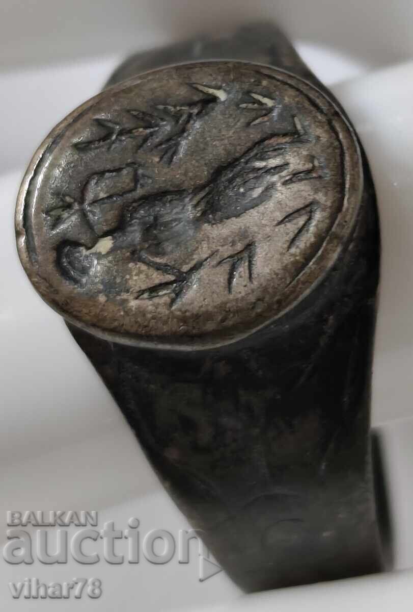 Auction An old silver ring Auction An old silver ring
