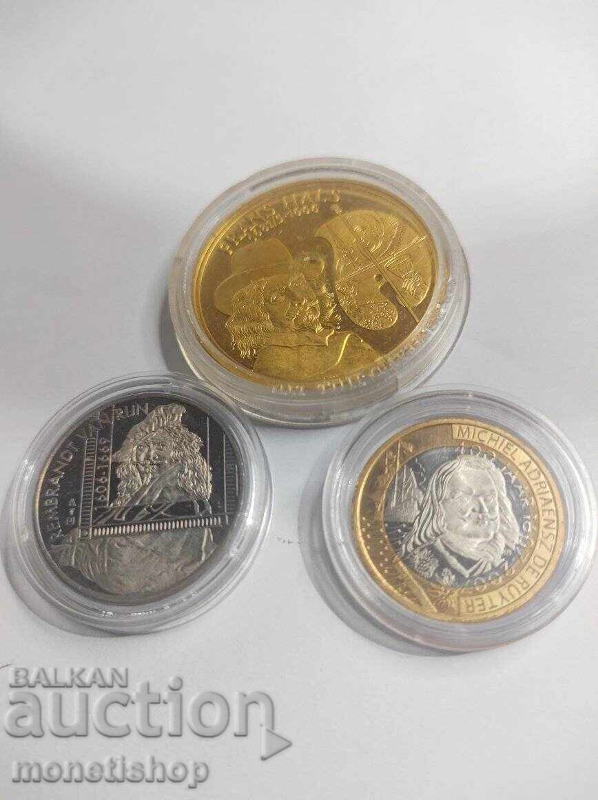 3 pcs. Medals coins in protective capsules - 7 3 pcs. Medals coins in protective capsules - 7