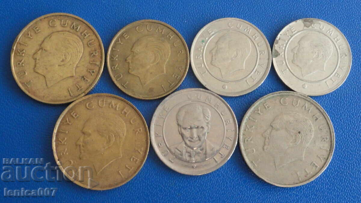 Livrarea Turcia - Monede (7 bucăți)