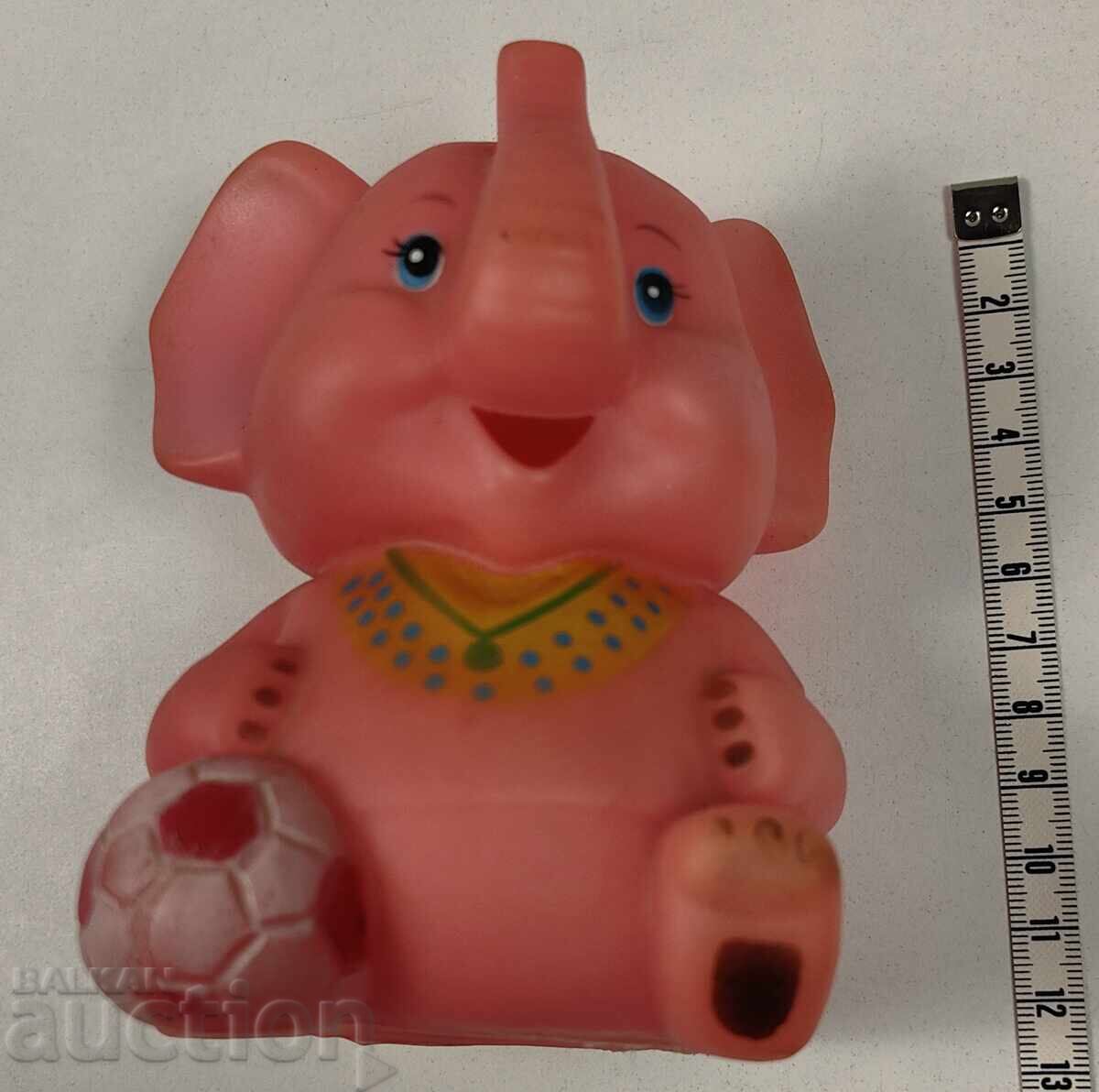 RUBBER ELEPHANT SOCIAL CHILD'S TOY DOLL with price 9.00 BGN | € 4.60