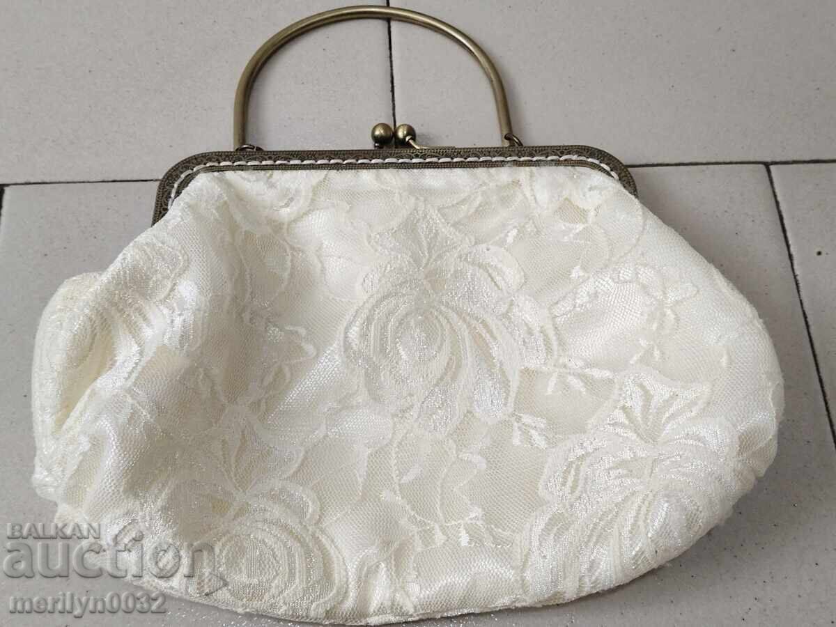 Τσάντα, νυφική τσαντούλα δεκαετίας 40 με τιμή 102.00 BGN | € 52.15